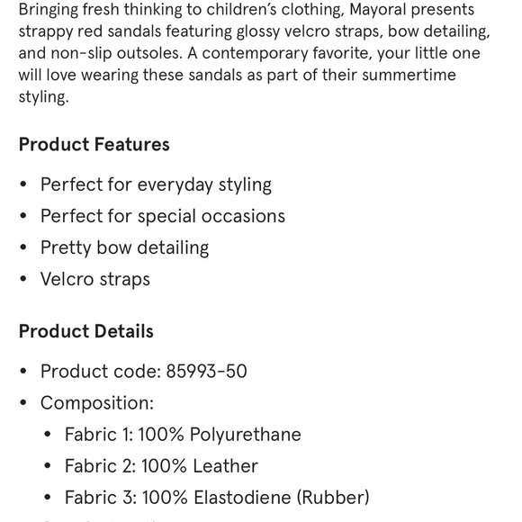 Mayoral Girl Sandals - Picture 8 of 8